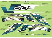 CFMOTO ZFORCE 500 (CF500US) DECAL(USA,BLACK)(2017) - F19-1-A