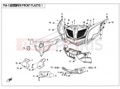 CFMOTO 2019 SSV ZFORCE 500 (CF500US) FRONT PLASTICS 1 - F04-1