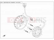 CFMOTO 2019 SSV ZFORCE 500 (CF500US) MAGNETO STATOR ASSY(EPS) - E03-B