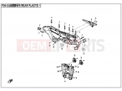 CFMOTO 2020 SSV ZFORCE 500 (CF500US) REAR PLASTICS 1 - F04-5