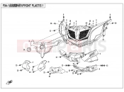 CFMOTO 2016 SSV ZFORCE 500 (CF500US-EX) FRONT PLASTICS 1 - F04-1
