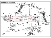 CFMOTO 2016 SSV ZFORCE 500 (CF500US-EX) FRONT SUSPENSION - F05