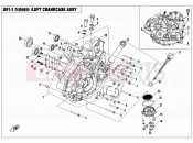 CFMOTO 2016 SSV ZFORCE 500 (CF500US-EX) LEFT CRANKCASE ASSY - E01-1