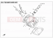 CFMOTO 2016 SSV ZFORCE 500 (CF500US-EX) CYLINDER ASSY - E02-3