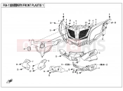 CFMOTO ZFORCE 500 (CF500US-EX) FRONT PLASTICS 1 - F04-1