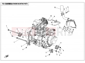 CFMOTO ZFORCE 500 (CF500US-EX) ENGINE MOUNTING PARTS - F00-1