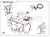 CFMOTO ZFORCE 500 (CF500US-EX) MIDDLE PLASTICS 1 - F04-3