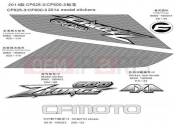 CFMOTO 2014 SSV ZFORCE 600 (CF600-3) DECAL KIT