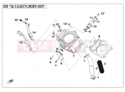 CFMOTO 2014 SSV ZFORCE 600 (CF600-3) CYLINDER BODY - E09