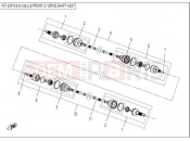 CFMOTO ZFORCE 600 (CF600-3) FRONT CV DRIVE SHAFT ASSY.