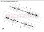 CFMOTO ZFORCE 600 (CF600-3) REAR CV DRIVE SHAFT ASSY.