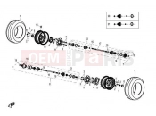 CFMOTO 2012 SSV Z6 EX (CF600-6) REAR WHEEL