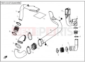 CFMOTO 2014 SSV ZFORCE 600 (CF625-3) CVT COOLING SYSTEM - F19