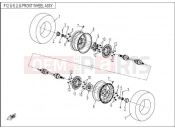 CFMOTO 2015 SSV ZFORCE 600 (CF625-3) FRONT WHEEL ASSY - F12