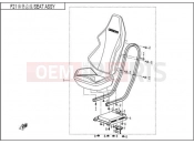 CFMOTO 2015 SSV ZFORCE 600 (CF625-3) SEAT ASSY (SINCE 2013) - F21