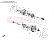 CFMOTO ZFORCE 600 (CF625-3) REAR WHEEL ASSY - F13