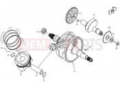 CFMOTO ZFORCE 600 (CF625-3) CRANKSHAFT, PISTON, BALANCER - E12