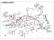 CFMOTO 2012 SSV ZFORCE 625 (CF625-6) REAR SUSPENSION - F11