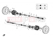 CFMOTO ZFORCE 625 (CF625-6) REAR WHEEL - F13