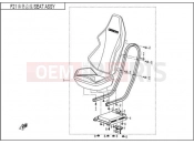 CFMOTO ZFORCE 625 (CF625-6) SEAT ASSY - F21