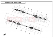CFMOTO ZFORCE 800 (CF800) FRONT CV SHAFT - F27