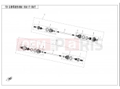 CFMOTO ZFORCE 800 (CF800) REAR CV SHAFT - F28