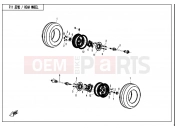 CFMOTO ZFORCE 800 (CF800) REAR WHEEL - F11