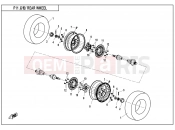 CFMOTO ZFORCE 800 (CF800) REAR WHEEL - F11