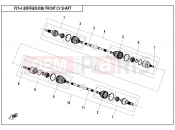 CFMOTO ZFORCE 800 (CF800) FRONT CV SHAFT - F27-A