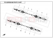 CFMOTO ZFORCE 800 (CF800) FRONT CV SHAFT - F27-B