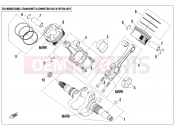 CFMOTO ZFORCE 800 (CF800) CRANKSHAFT CONNECTING ROD @^ PISTON ASSY - E04