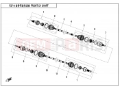 CFMOTO ZFORCE 800 (CF800) FRONT CV SHAFT(2017,SPS) - F27-A