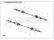 CFMOTO ZFORCE 800 (CF800) FRONT CV SHAFT(2017,QC) - F27-B