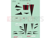 CFMOTO ZFORCE 800 (CF800) DECAL KITS(2018,USA,FERRARI RED) - F19-2-I