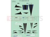 CFMOTO ZFORCE 800 (CF800) DECAL KITS(2018,USA,ROYAL BLUE) - F19-2-K