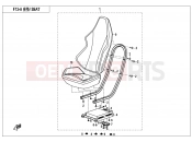 CFMOTO ZFORCE 800 (CF800) SEAT(ORDINARY) - F13-A
