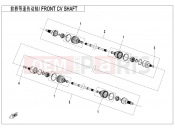 CFMOTO ZFORCE 800 (CF800) FRONT CV SHAFT(2018,ODM) - F27-D