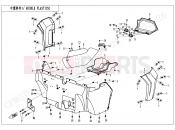 CFMOTO ZFORCE 800 (CF800) MIDDLE PLASTICS - F04-3-V3