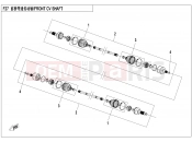 CFMOTO ZFORCE 800 (CF800SU-3) FRONT CV SHAFT - F27
