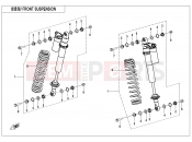 CFMOTO ZFORCE 800 (CF800SU-3) REAR SHOCK ABSORBER - F06-2