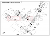 CFMOTO ZFORCE 800 (CF800SU-3) CRANKSHAFT @^ CONNECTING ROD @^ PISTON ASSY - E04-B
