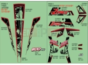 CFMOTO ZFORCE 800 (CF800US-A) DECAL (WHITE) - F19-2