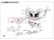 CFMOTO ZFORCE 800 (CF800US-A) FRONT PLASTICS 1 - F04-1
