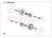 CFMOTO ZFORCE 800 (CF800US-A) REAR WHEEL(2017) - F11-A