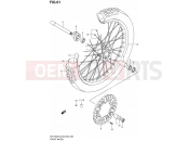 SUZUKI DR-Z400S L2 (2012) (E03,E28,E33) 61 - FRONT WHEEL