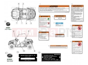 CFMOTO ZFORCE 800 (CF800US-A) WARNING DECAL (EURO) - F19-A
