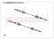 CFMOTO ZFORCE 800 (CF800US-A) FRONT CV SHAFT(SPS) - F27-A