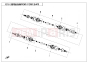 CFMOTO ZFORCE 800 (CF800US-A) FRONT CV SHAFT (2018) - F27-D