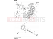SUZUKI DR-Z400S L2 (2012) (E03,E28,E33) 69 - REAR WHEEL