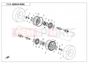 CFMOTO 2020 SSV ZFORCE 800 (CF800US-A) REAR WHEEL(2018) - F11-B